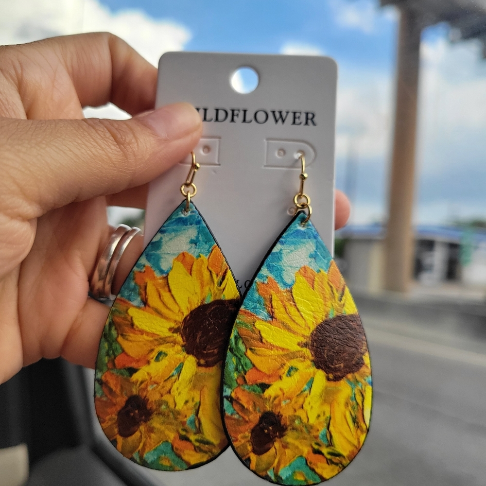 Sunflower earings